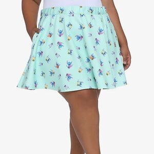 Disney Lilo & Stitch Mint Green Skirt Plus Size 0X, 1X, 2X